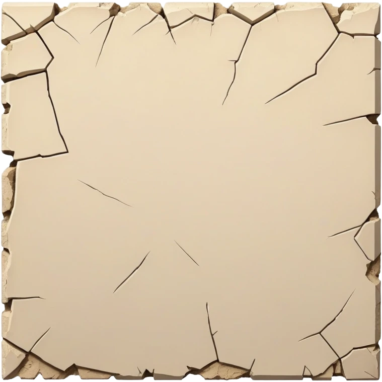 Cracked dry wall emoji