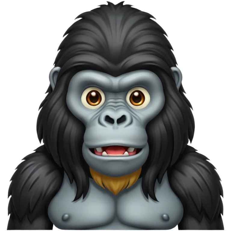 very long haired gorilla emoji
