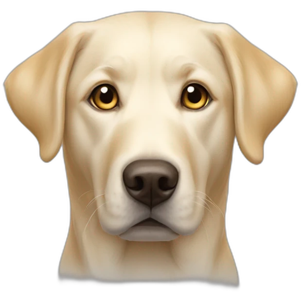 White labrador golden-retriever mix emoji