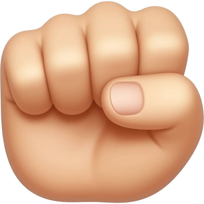 Middle finger bent at a 90 degree angle emoji