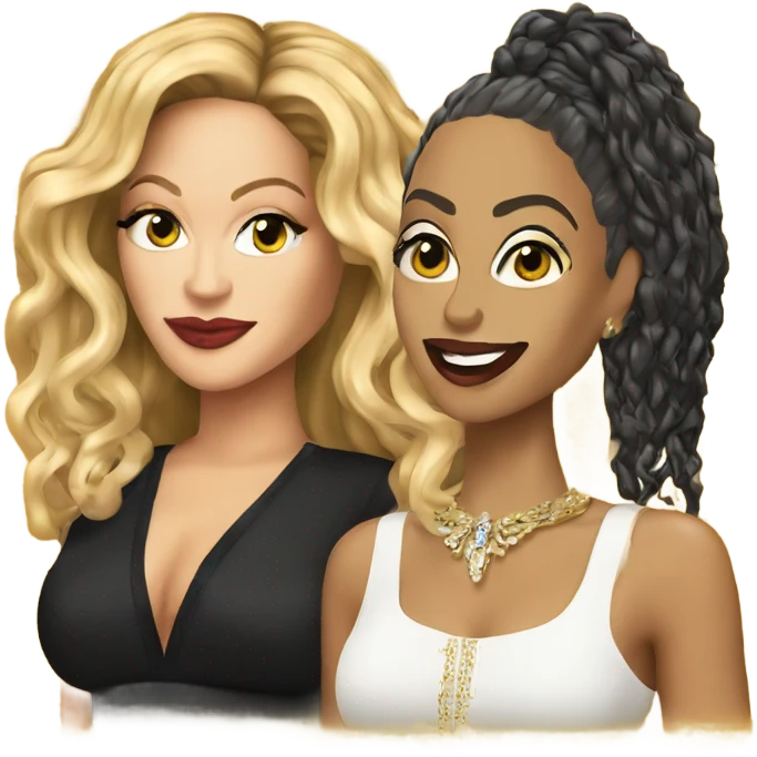 Beyonce and Madonna  emoji