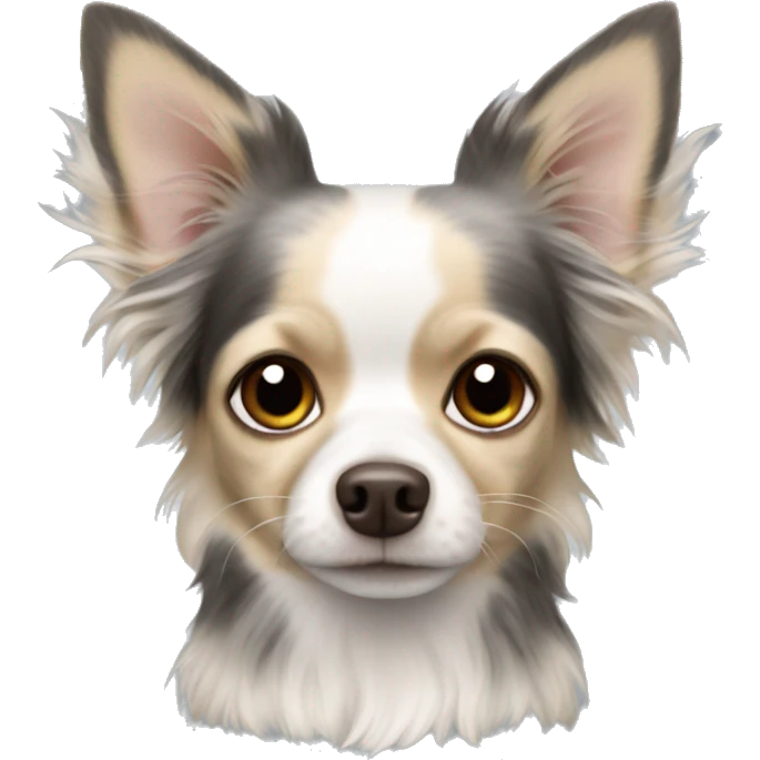 chihuahua longhair Merle emoji