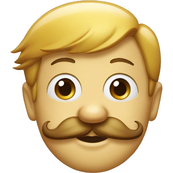 pinocchio mustach emoji