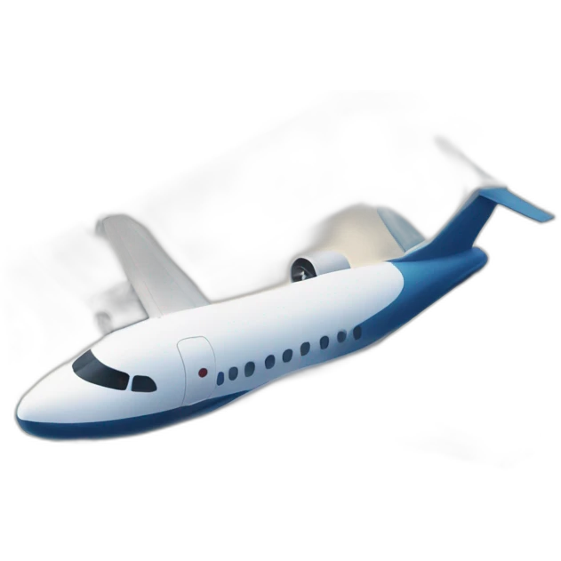 Avion qui fonce sur un bâtiment emoji