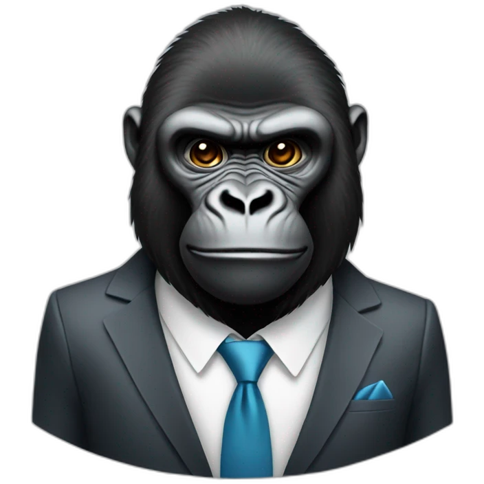 GORILLA WITH SUIT emoji