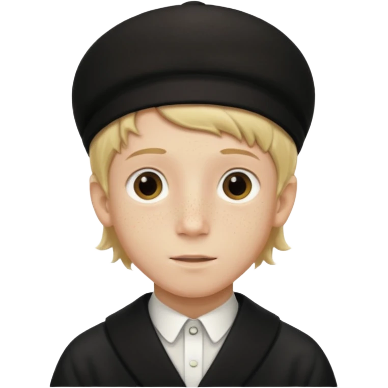hassidic young boy blond freckles emoji