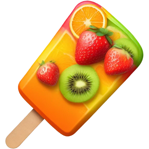 Fruit popsicle  emoji