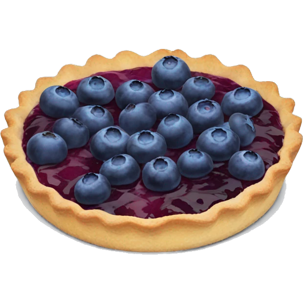 Blueberry tart emoji