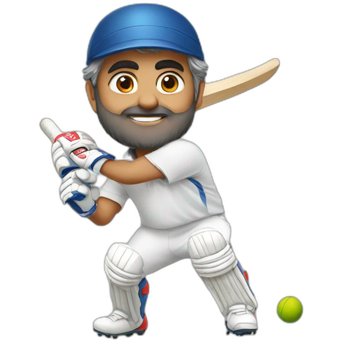 Ajith playing cricket  emoji