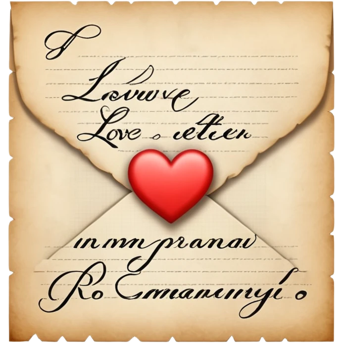 Love letter emoji