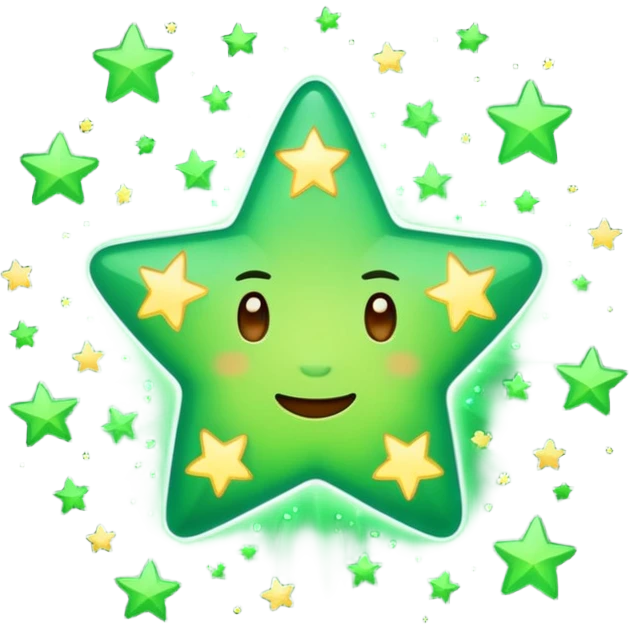 estrelas verdes emoji