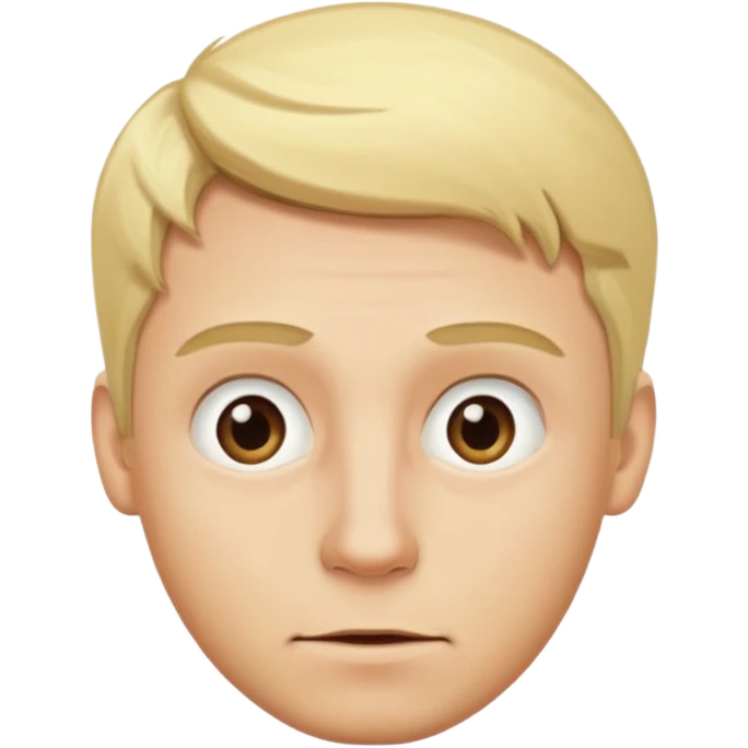 blonde man that is cross eyed  emoji