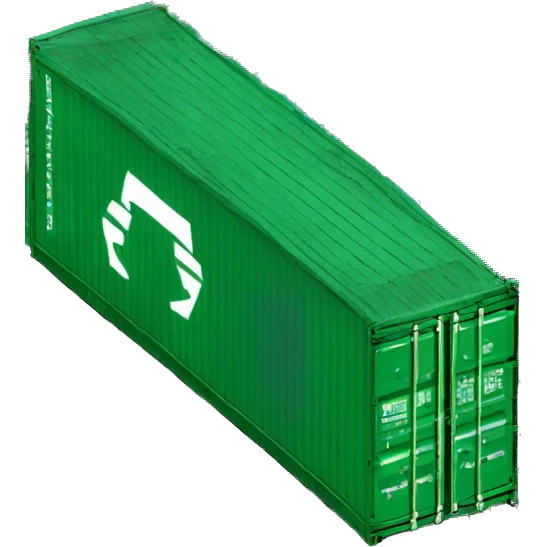 green cargo container emoji
