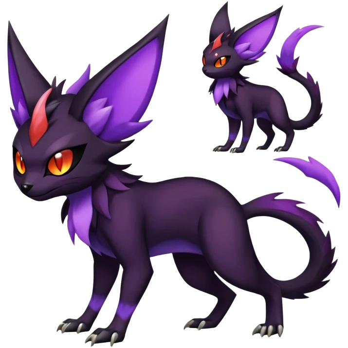 Noivern-Zorua-Nargacuga-Torracat-Fakemon-hybrid full body emoji