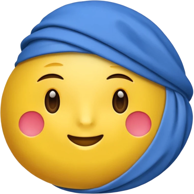 Синяя джинсовая панамка со шнурком emoji