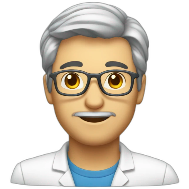 Nutricionista moreno e careca  emoji