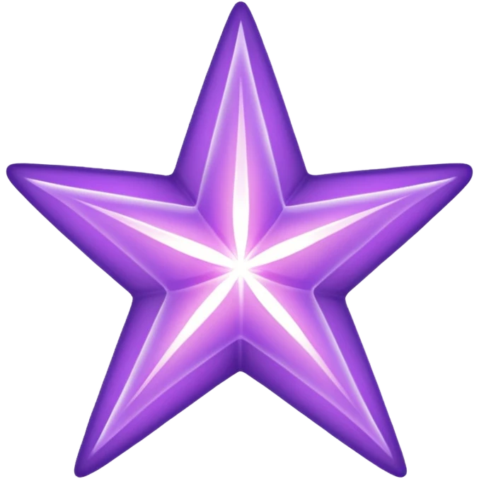 Purple void star that looks ethereal and only has four points emoji