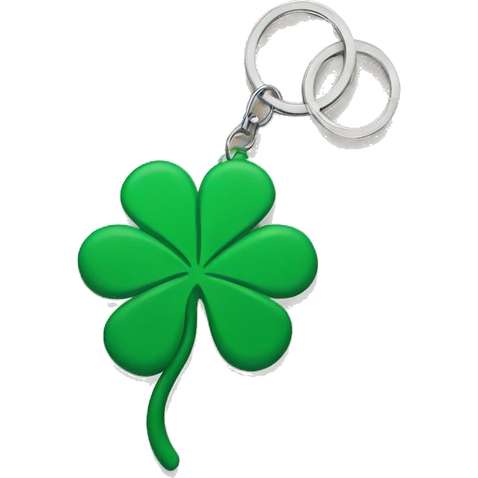 clover keychain emoji
