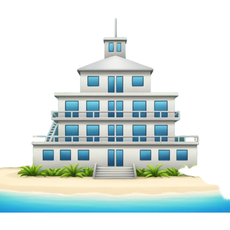buildings of a laboratory like CRIOBE in French Polynesia
 emoji