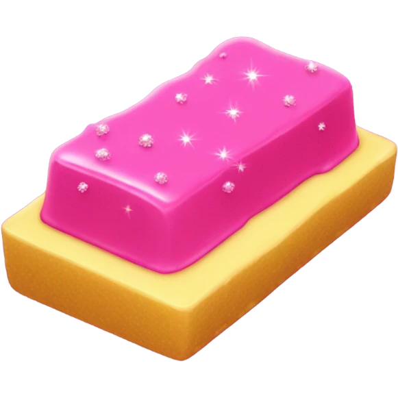 Hot pink stick of butter with glitter  emoji