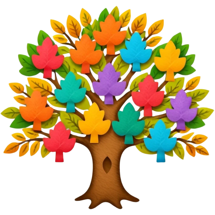 family tree card emoji