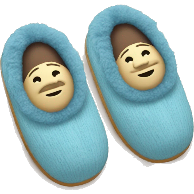 Cozy slippers emoji
