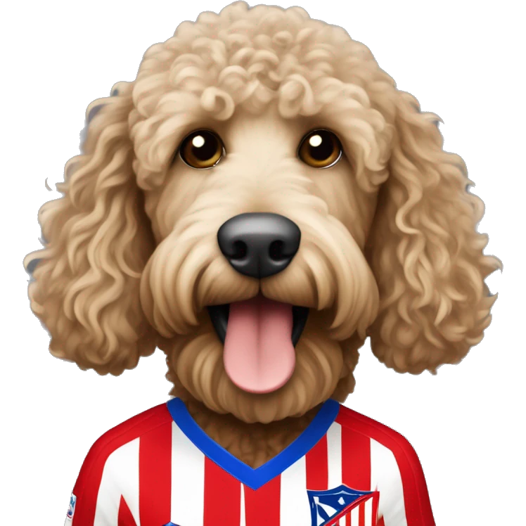atletico de Madrid labradoodle fan emoji