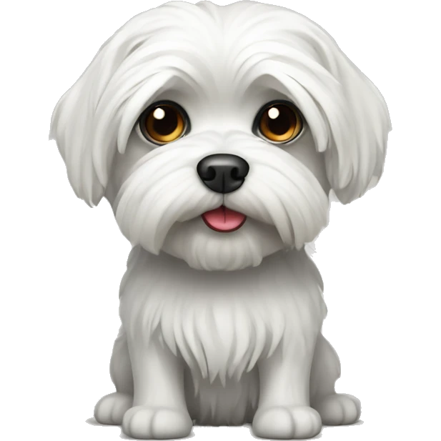 black maltese dog emoji