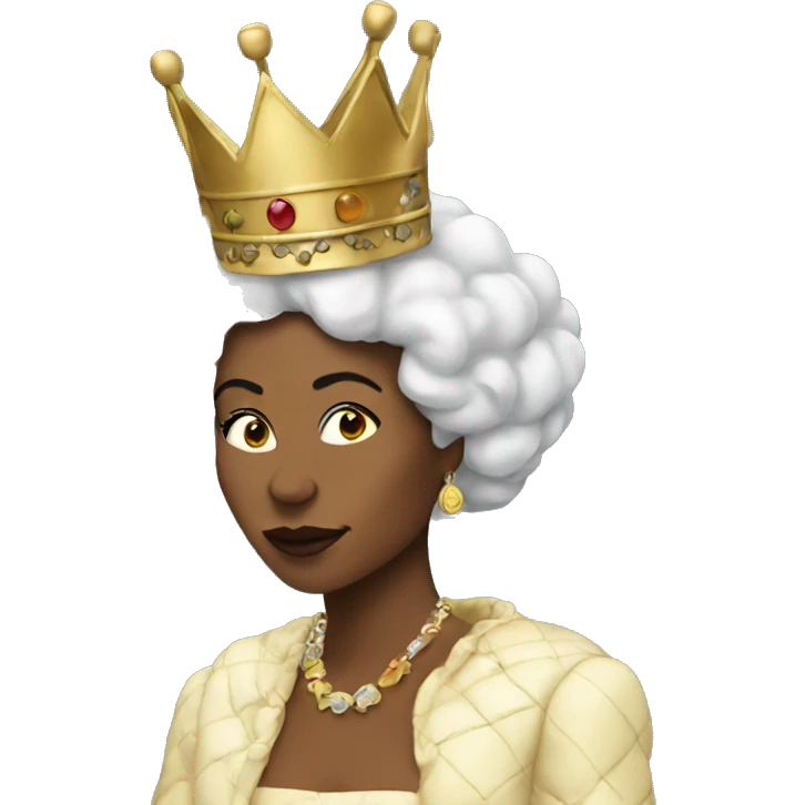 queen doing smoke emoji