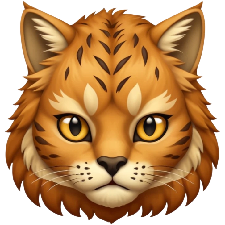 prehistoric cat wearing animal skin emoji