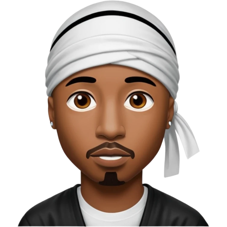 2Pac only face and durage emoji