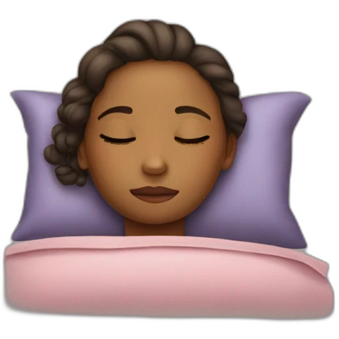 The girl sleeping emoji