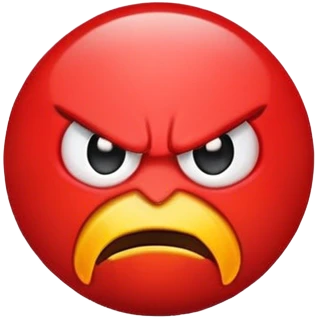 Red angry emoji emoji