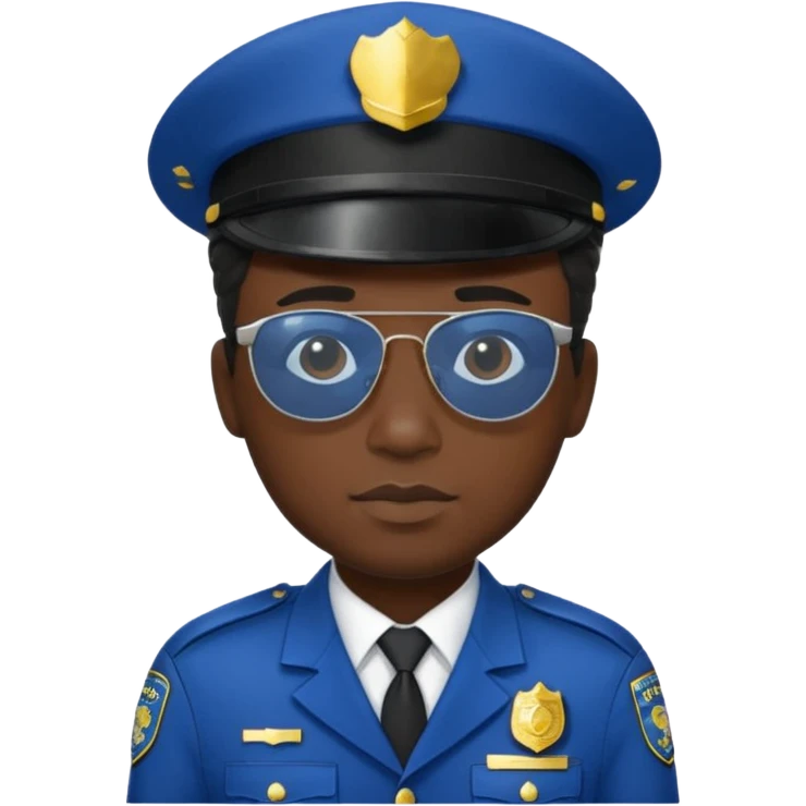man police black dress with hair style and hats and sun glasses  emoji
