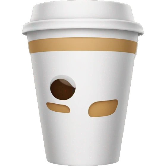 Disposable coffee cup emoji
