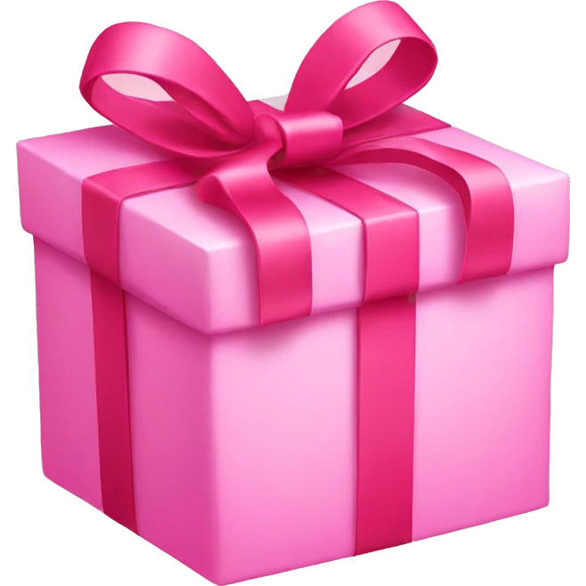 Pink gift emoji