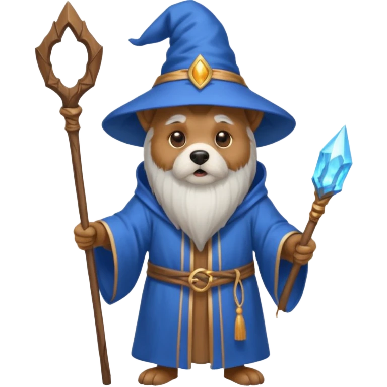 Dog wizard emoji