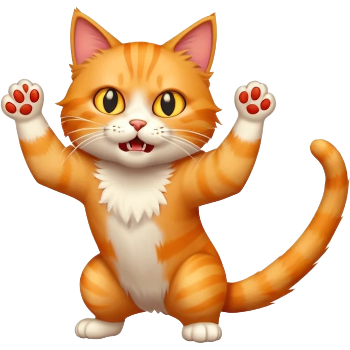 cat attack --- emoji
