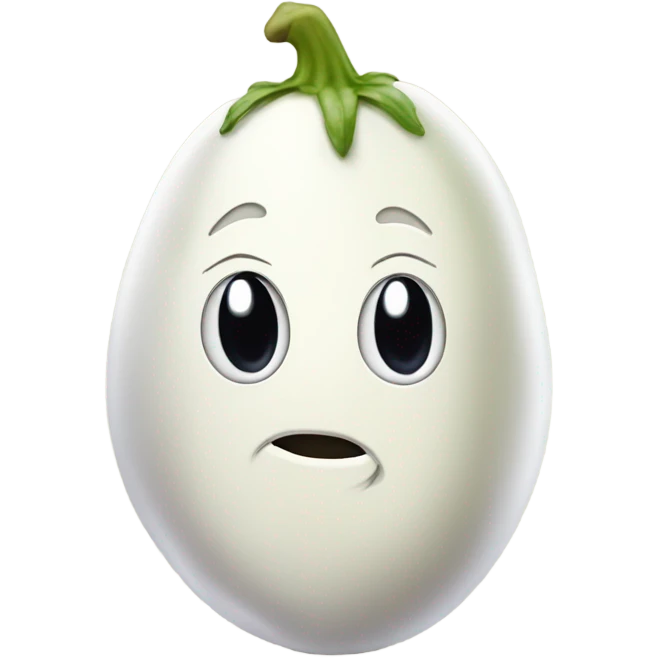 white eggplant emoji