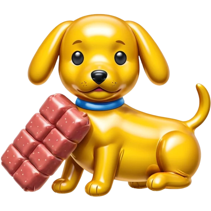  SPAM meat jeff koons style inflatable puppy abstract art sculpture  emoji