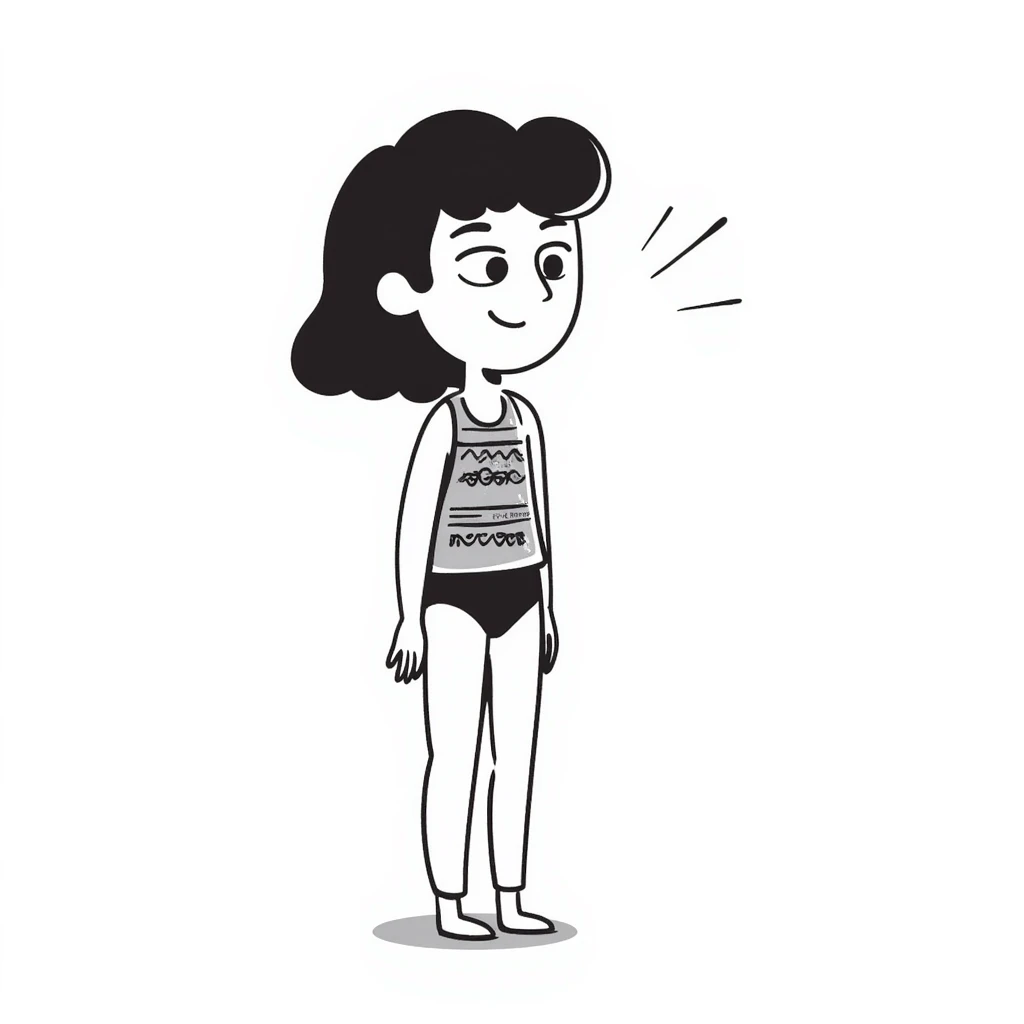 summer day with girl in bathing suit emoji