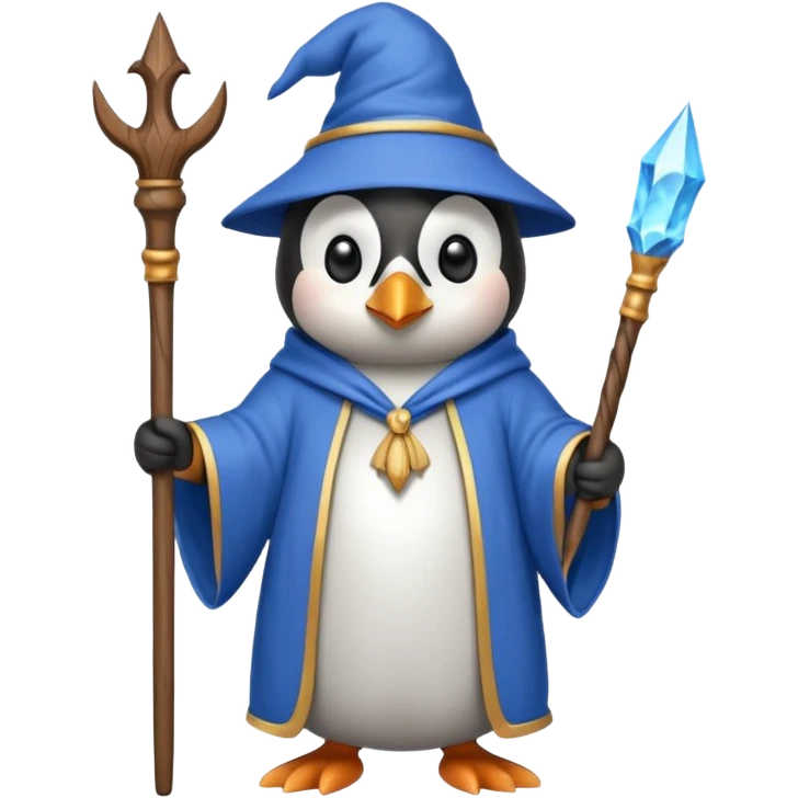 Penguin Wizard emoji