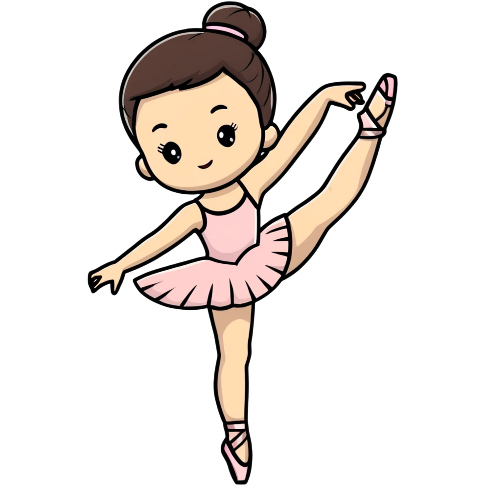 graceful ballerina in a ballet pose emoji