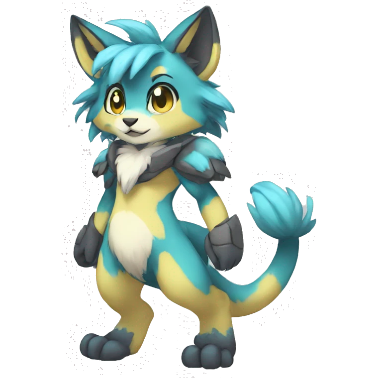 Anthro Sona Fakemon Full Body emoji