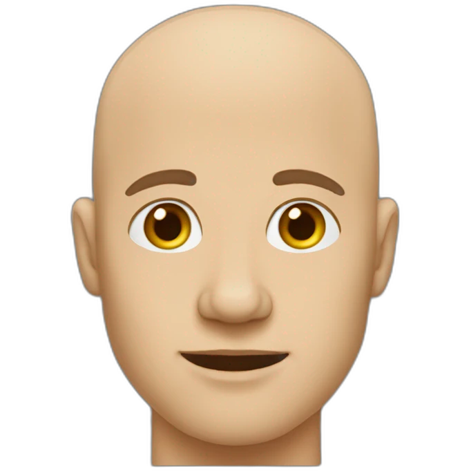 Bald guy that’s racially ambiguous emoji
