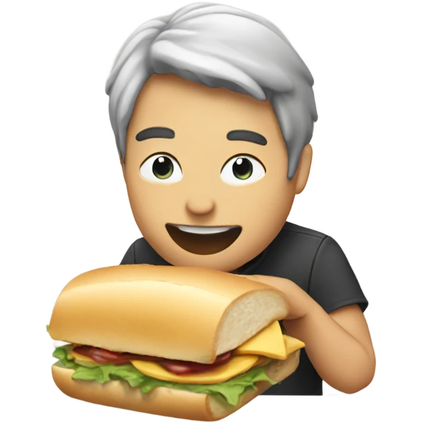 Caleb eating a sandwich  emoji