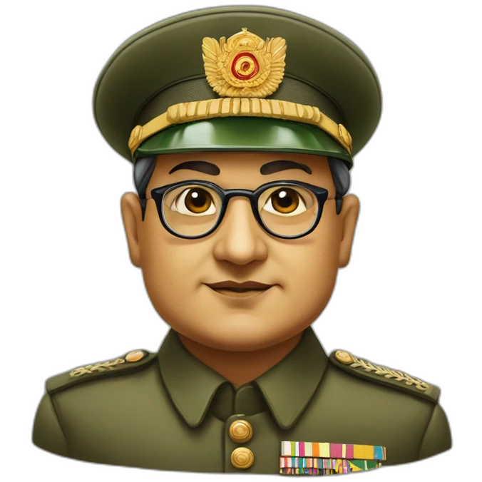 subhash chandra bose face emoji