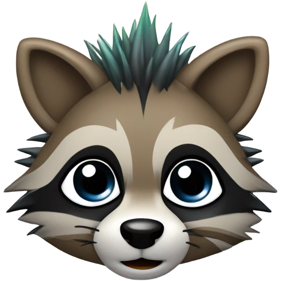 Punk raccoon  emoji