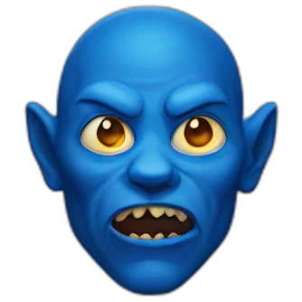 Blue boy demon emoji