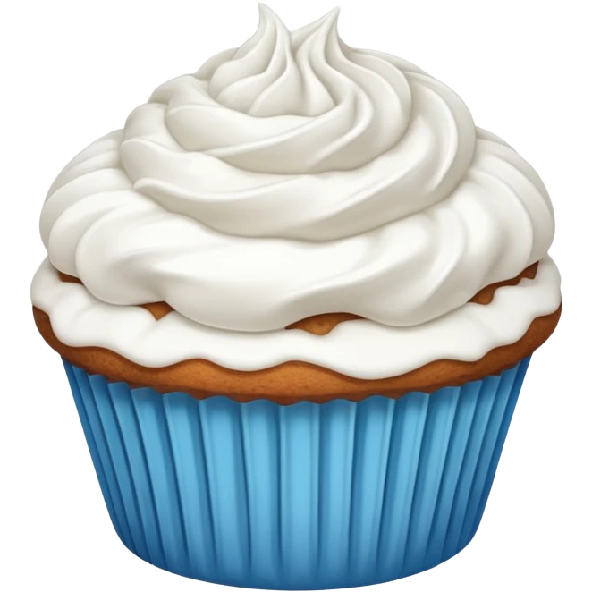 white coloured muffin with white topping emoji
